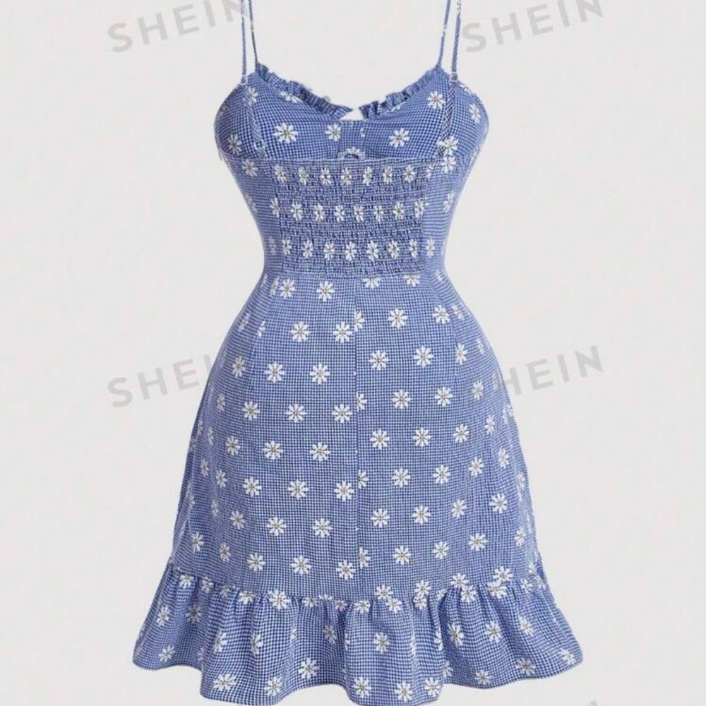 SHEIN plus size daisy dress